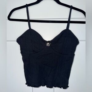 NWT Full Tilt Good Luck Horseshoe Cropped Cami